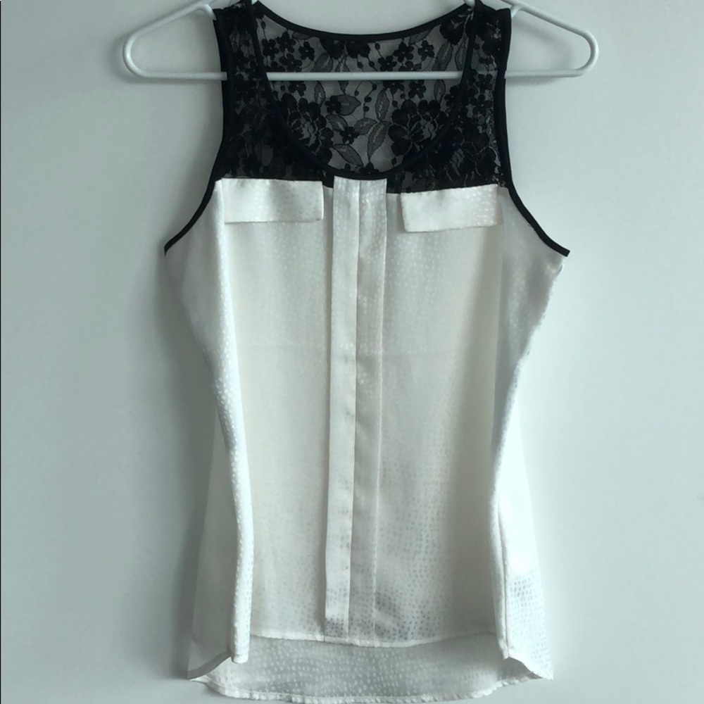 EUC! Express Dressy White Tank